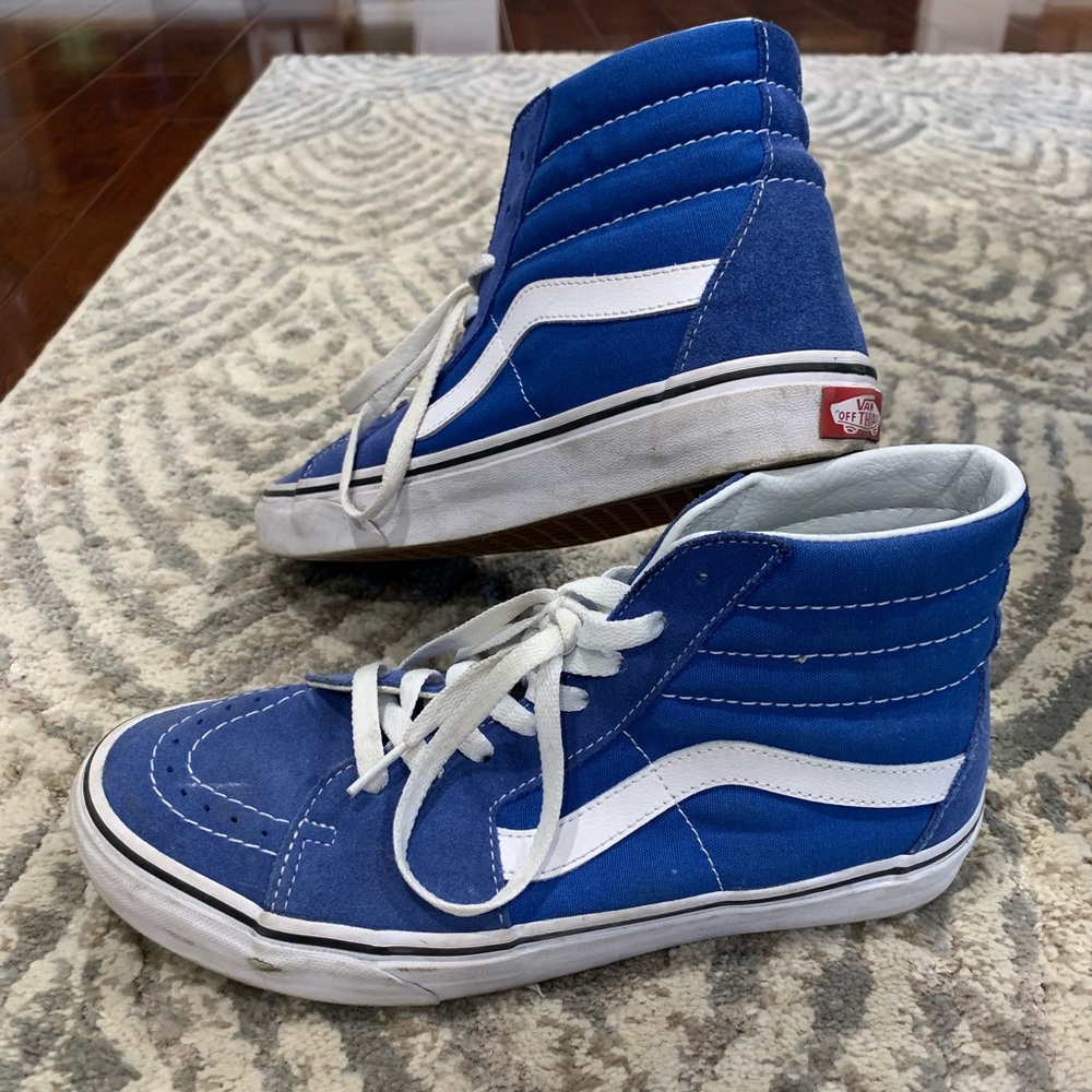 Van’s Old Skool Royal Blue High Tops Sneakers